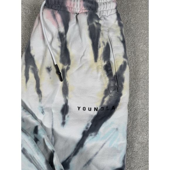 YoungLA Joggers Mens XL Sweatpants Tie Dye Tapered Gym Workout Elastic Waist - Picture 2 of 11
